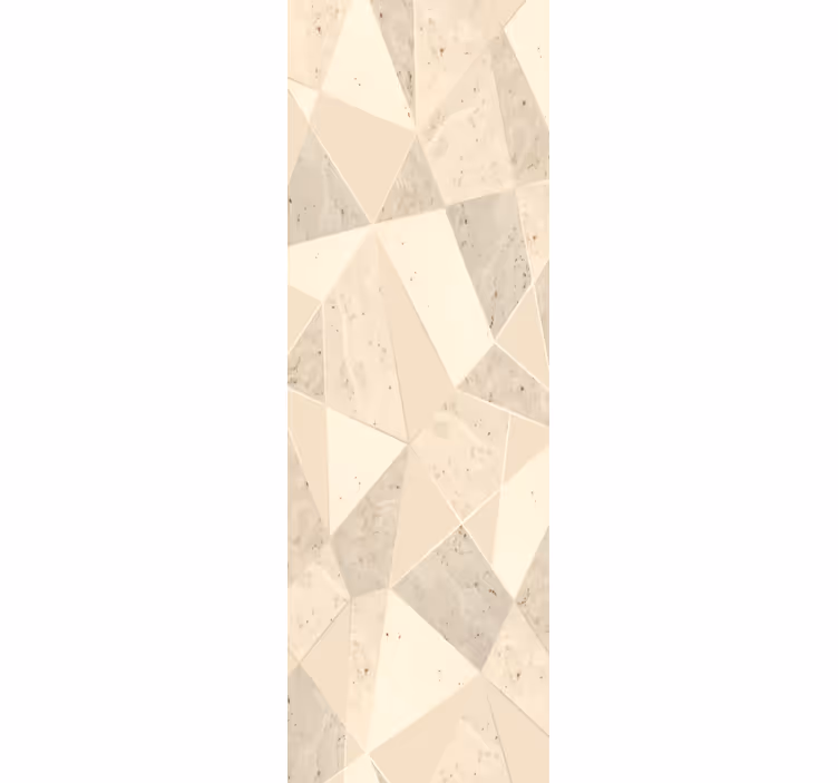 Geometrinen beige kuvio marmoritapetti - Tenstickers