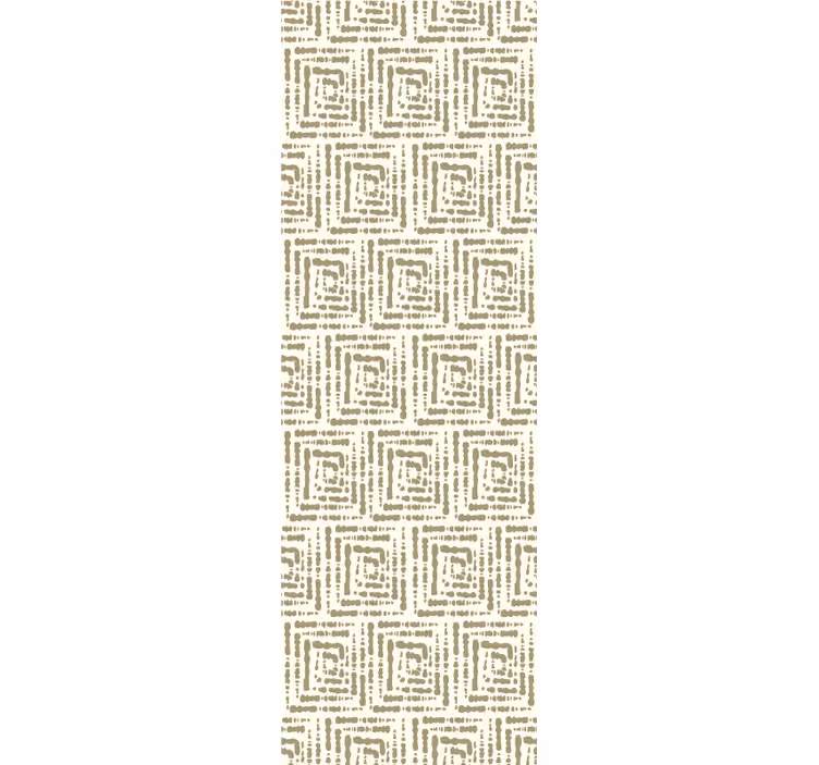 Beige neliön kuvio eteisen tapetti - Tenstickers