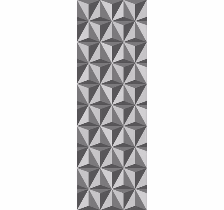 3d harmaat kolmiot kuviotapetti - Tenstickers