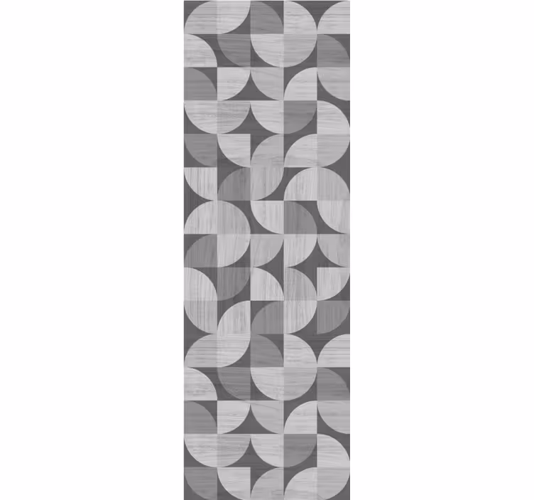 Harmaita abstrakteja kaarevia muotoja geometrinen tapetti - Tenstickers