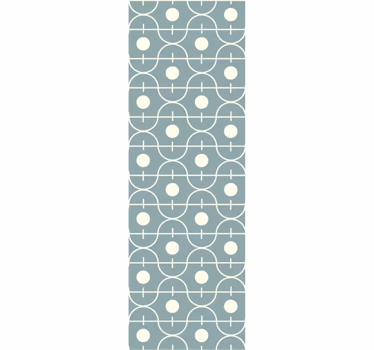 Pyöreä ruudukkokuvio pallotapetti - Tenstickers