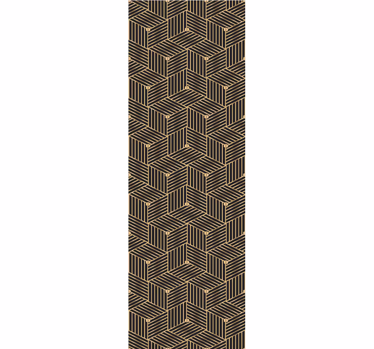 Kerroksellinen kuviointi geometrinen tapetti - Tenstickers