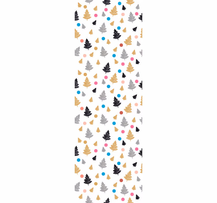 Värikäs mäntykuvio puutapetti - Tenstickers