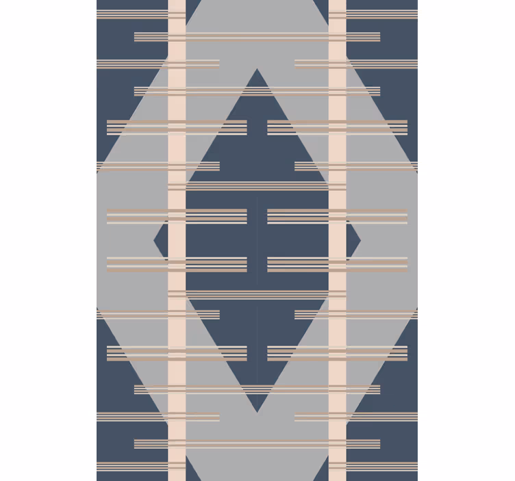 Harmaa rombikuvio geometrinen tapetti - Tenstickers