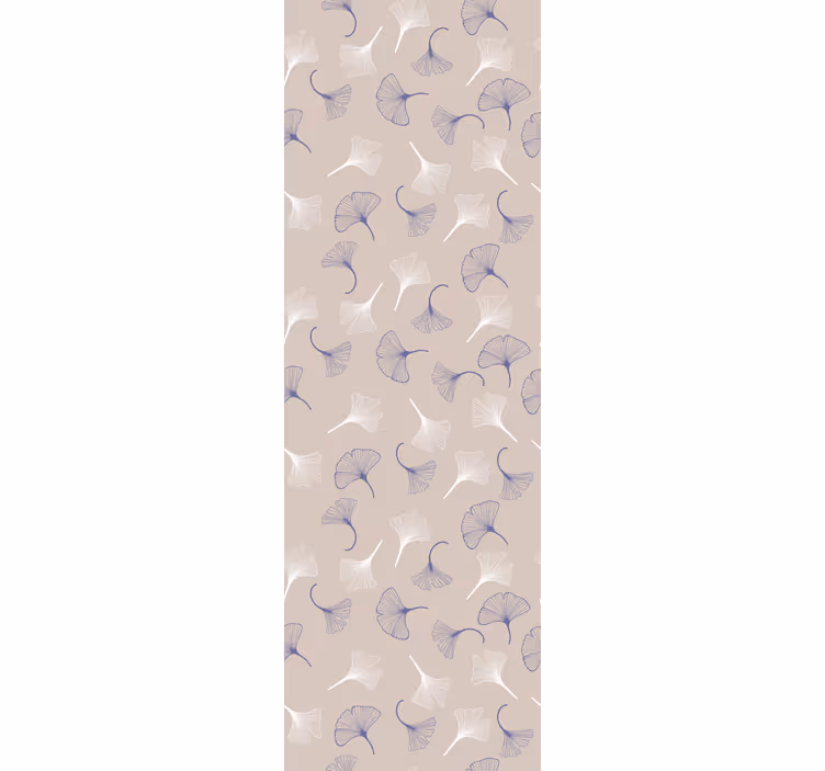 Herkkä pastelli ginko lehtitapetti - Tenstickers