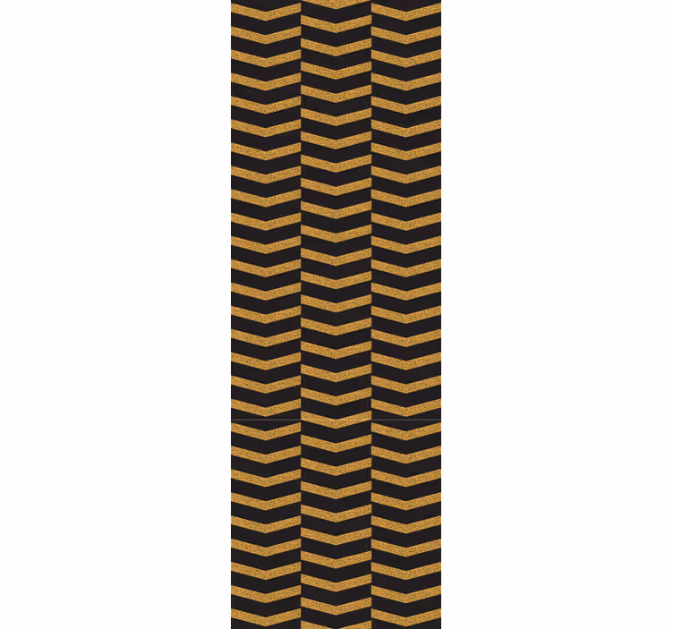 Chevron-raitasuunnittelu geometrinen tapetti - Tenstickers