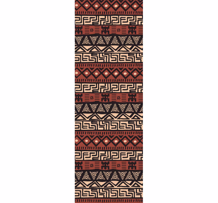 Geometriset heimokuviot ornamentti tapetti - Tenstickers