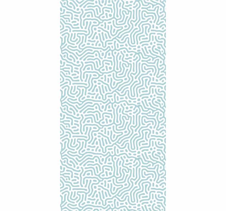 Aaltoviivapiirros geometrinen tapetti - Tenstickers
