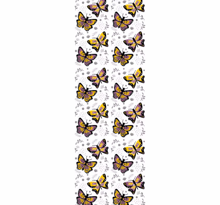Lepattava siipisuunnittelu perhostapetti - Tenstickers