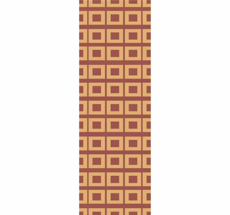 Retro geometriset lohkot ruututapetti - Tenstickers