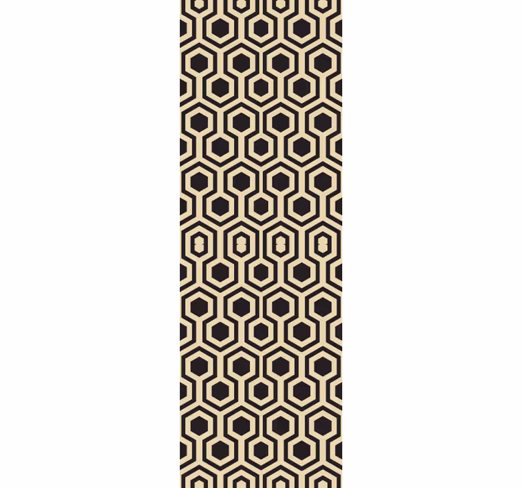 Hunajakenno kuusikulmio kuvio geometrinen tapetti - Tenstickers