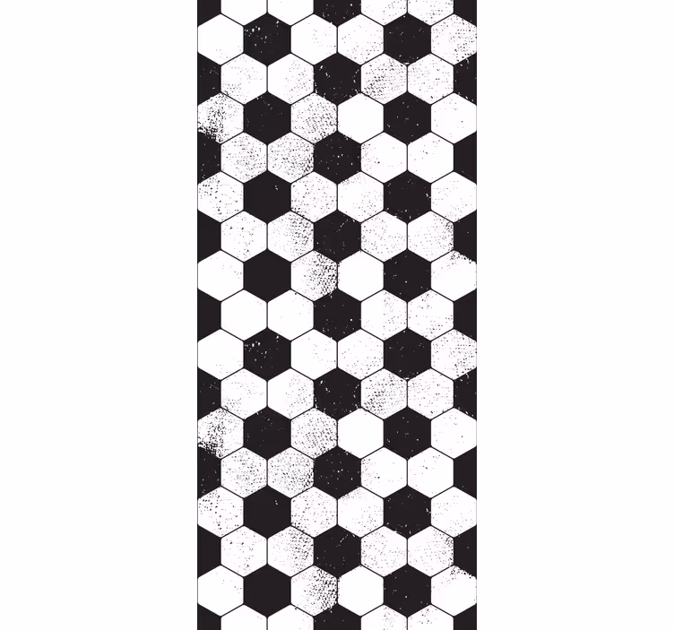 Kuusikulmainen muotoja geometrinen tapetti - Tenstickers