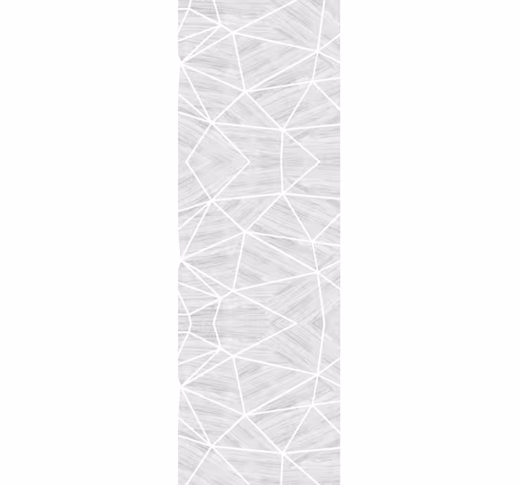 Harmaita viivoja poikki geometrinen tapetti - Tenstickers