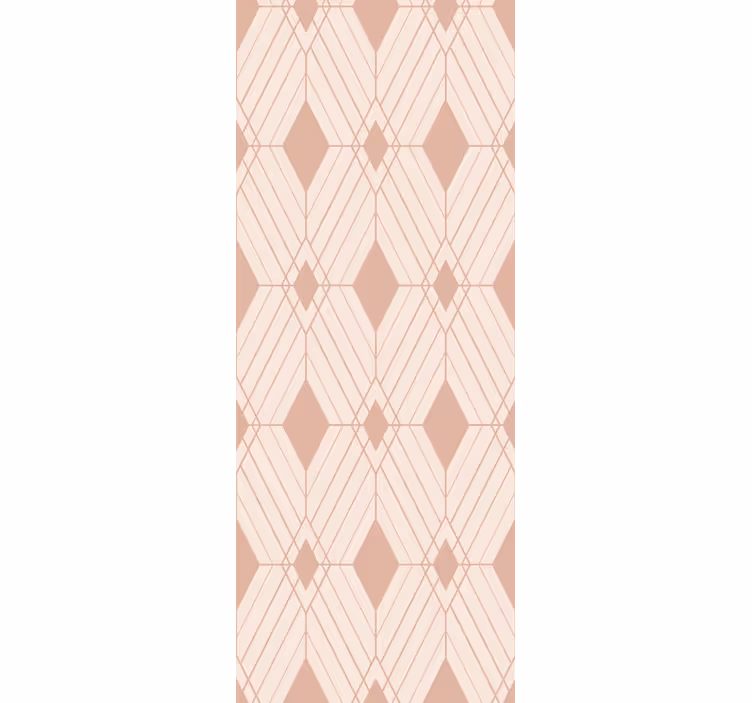 Pastelli deco timantteja geometrinen tapetti - Tenstickers
