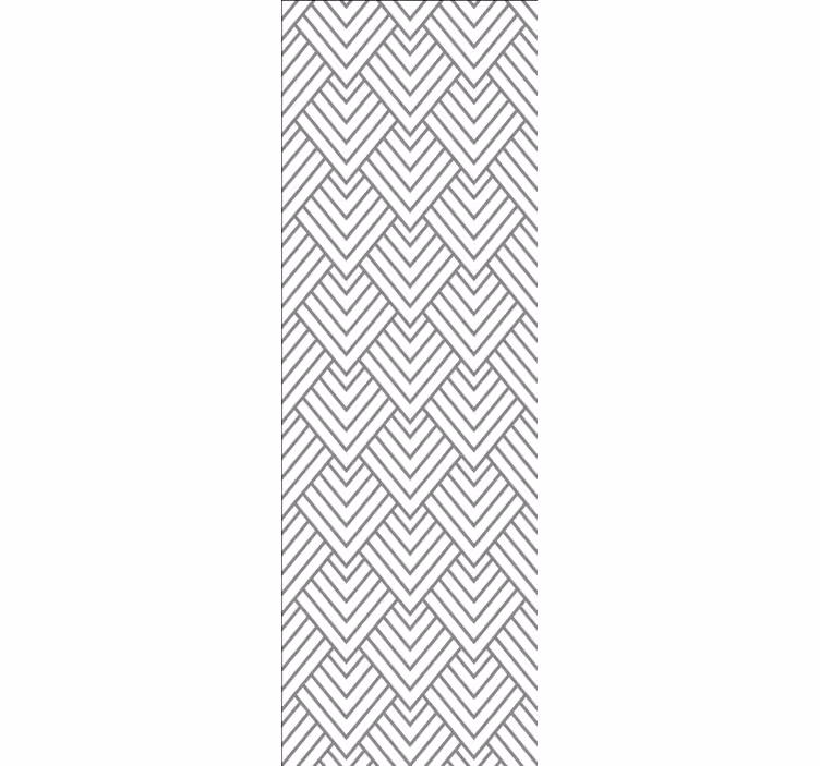 Chevronin viivat geometrinen tapetti - Tenstickers