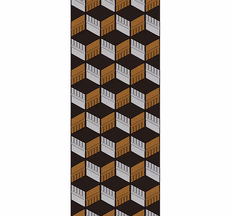Kuutiotaidetta 3d tapetti - Tenstickers