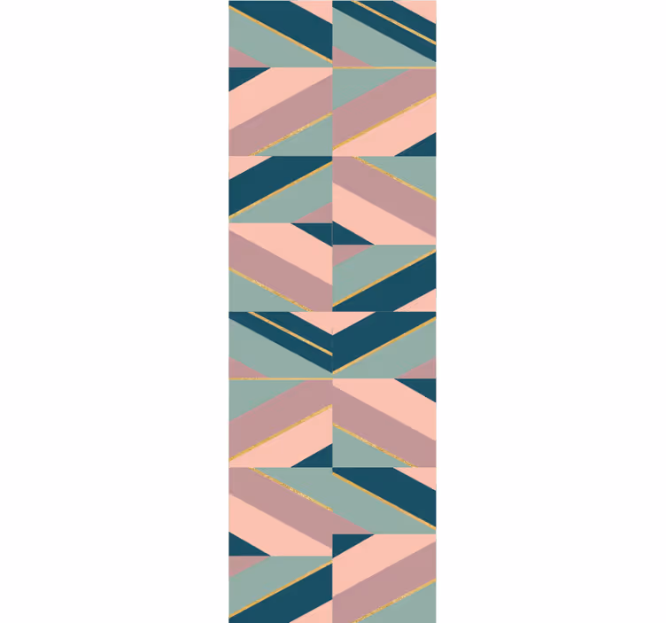 Abstrakteja pastellikulmia geometrinen tapetti - Tenstickers