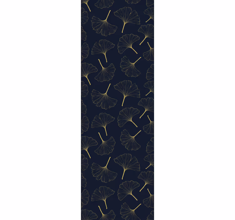 Ginkgo-lehtien eleganssia olohuone tapetti - Tenstickers
