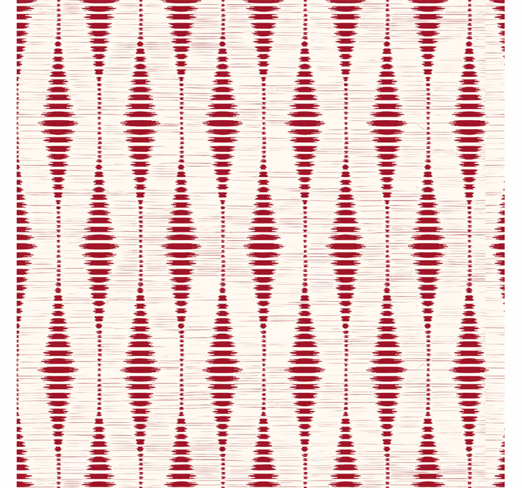 Punainen rabaul ikat geometrinen taustakuva - Tenstickers