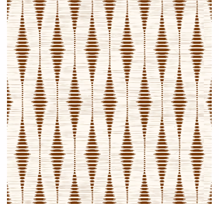 Suklaanruskea rabaul ikat geometrinen taustakuva - Tenstickers
