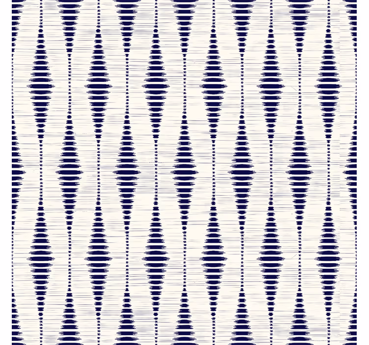 Tummansininen rabaul ikat geometrinen taustakuva - Tenstickers