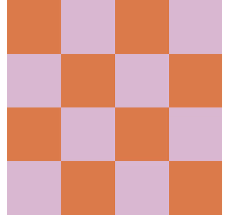 Oranssin sävyjä motiivi laattatapetti - Tenstickers