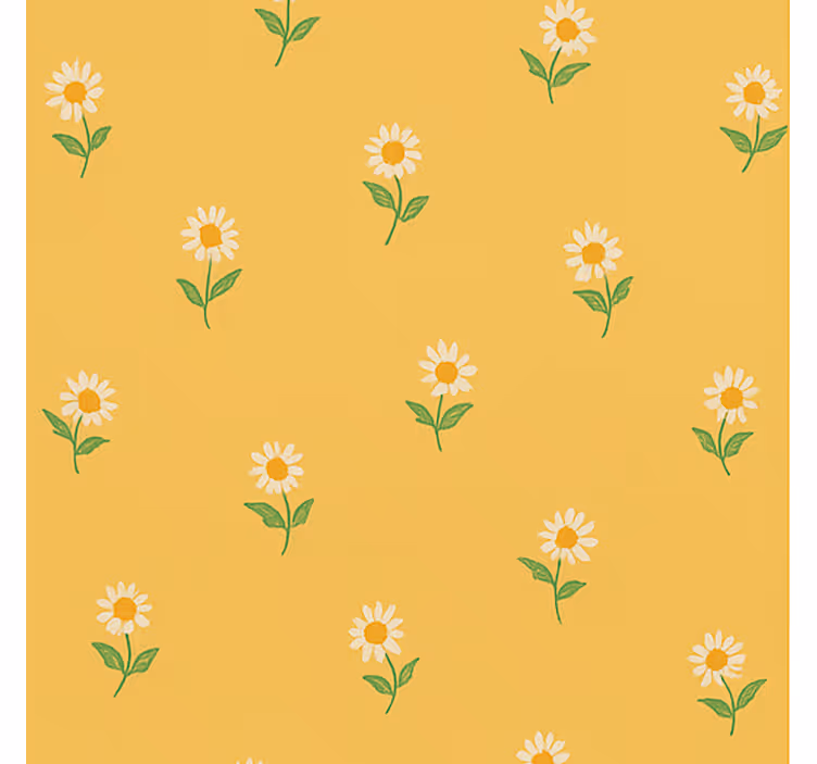 1940-luvun päivänkakkara-lastenhuoneen vintage tapetti - Tenstickers