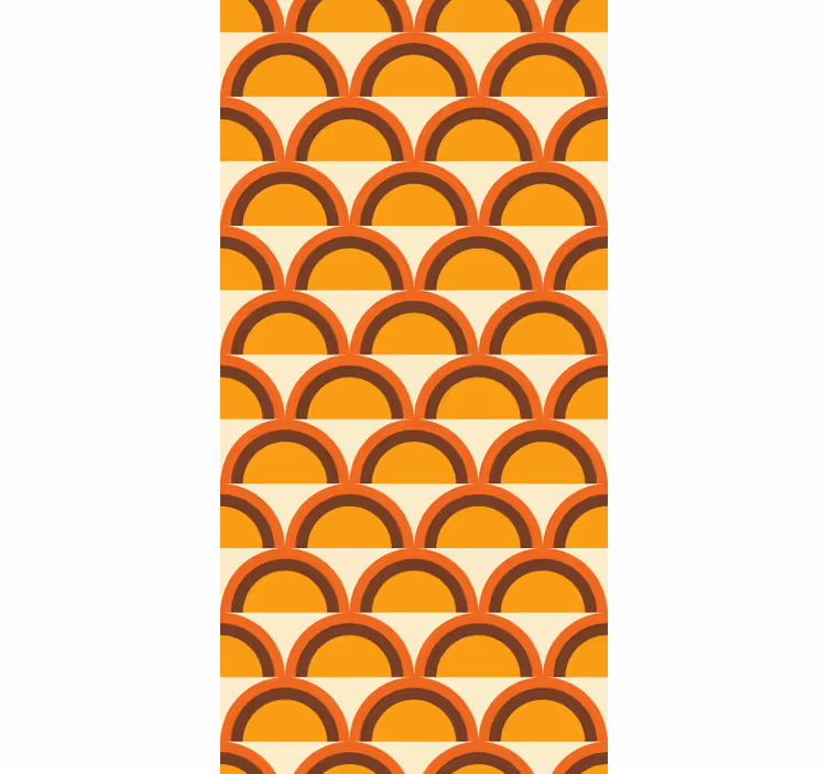 1970-luvun auringonlaskun retrokaaret vintage tapetti - Tenstickers