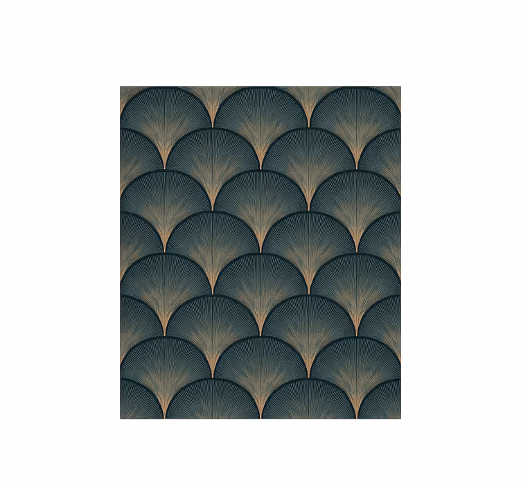 1920-luvun art deco -viuhkoja vintage tapetti - Tenstickers