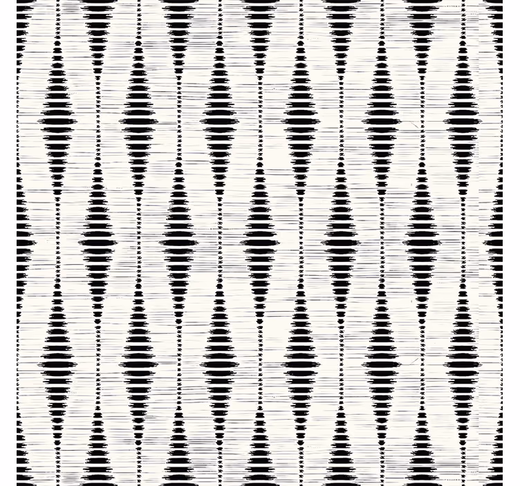Musta rabaul ikat geometrinen taustakuva - Tenstickers