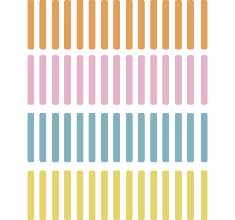 Värikkäät konfettikepit geometrinen tapetti - Tenstickers