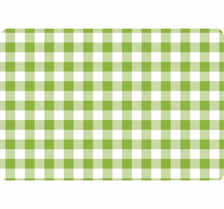 Vihreä ruutukuvioinen geometrinen tapetti - Tenstickers
