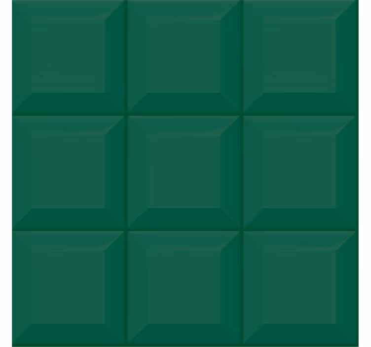 3d vihreät neliöt geometrinen tapetti - Tenstickers
