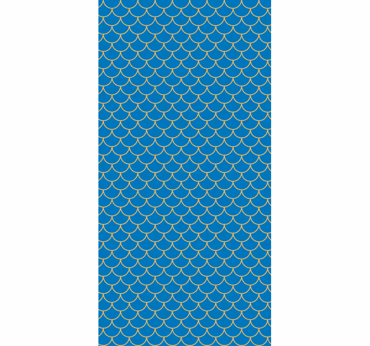 Aaltoileva kuvioitu olohuone tapetti - Tenstickers