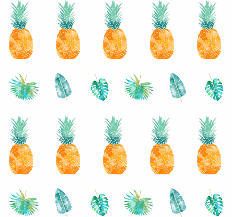 Ananaskonsepti luonto tapetti - Tenstickers