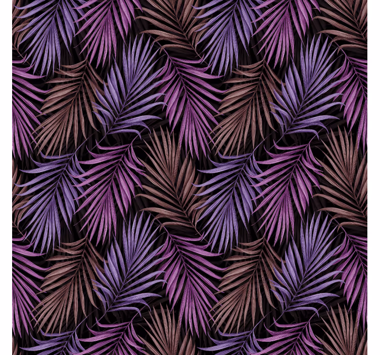 Luonto tapetti purppura lehtikuvio - Tenstickers
