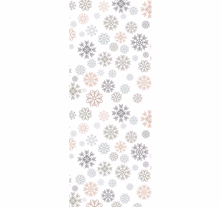 Beige lumihiutaleet tapetti - Tenstickers