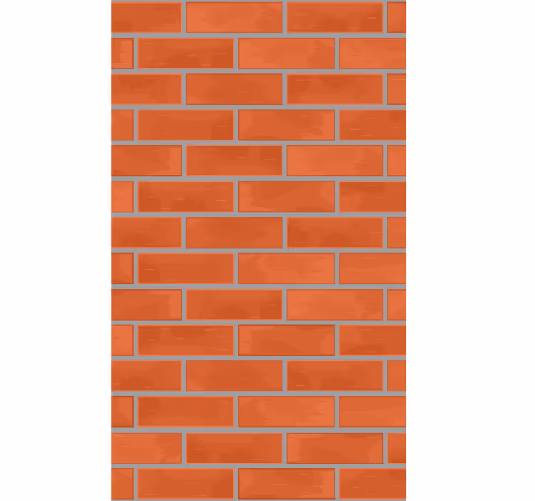 Punatiilinen ornamentti tapetti - Tenstickers