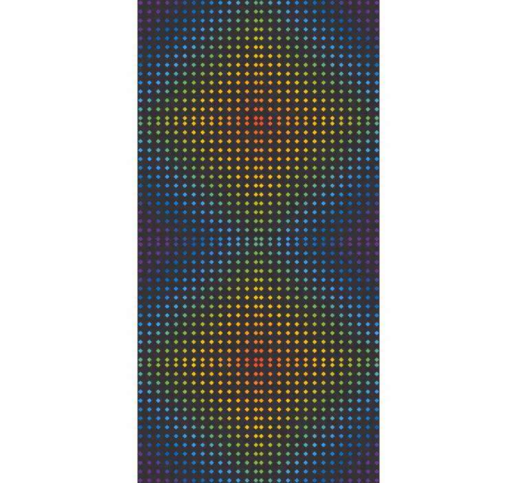 Sateenkaari mosaiikkitausta väreillä ornamentti tapetti - Tenstickers