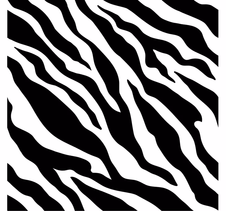 Zebratriipputeemainen ornamentti tapetti - Tenstickers