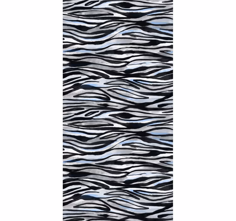 Zebra-kuvioinen ornamentti tapetti - Tenstickers