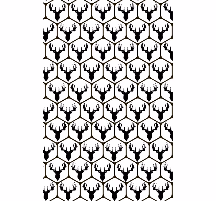 Laatoitettupeuraeläintapetti - Tenstickers