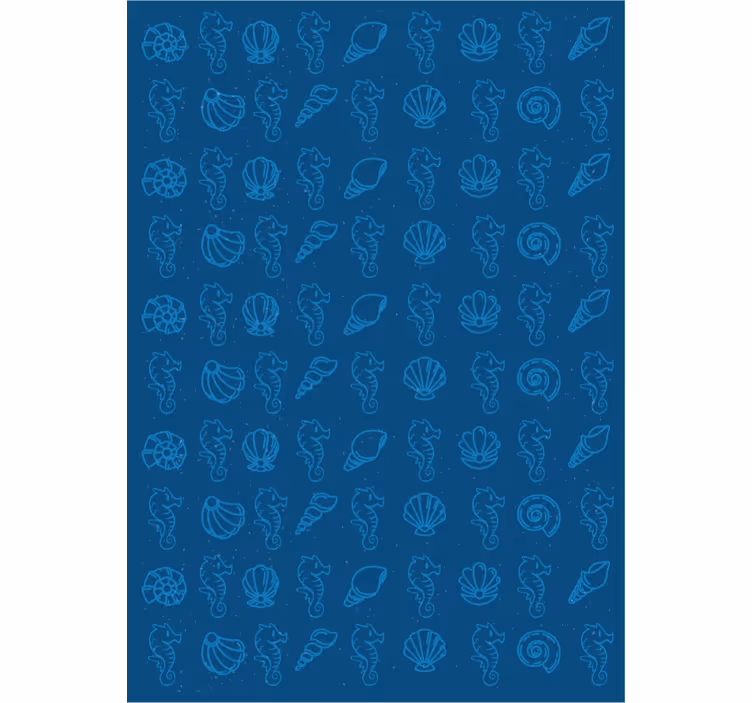 Kuoret ja merihevoset eläintapetti - Tenstickers