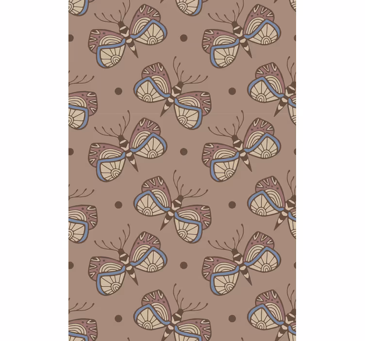 Inspiroiva vintageperhosvoitto tapetti - Tenstickers