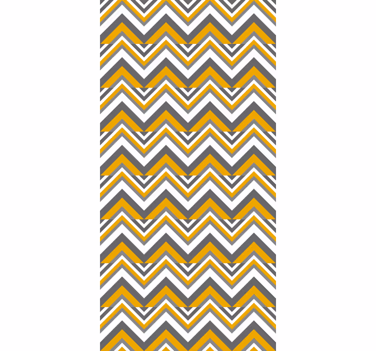 Chevron-tyylinen makuuhuoneen tapetti - Tenstickers