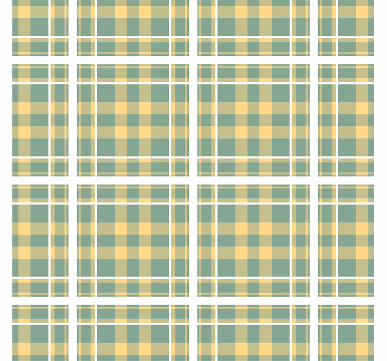Ruudullinen painatus makuuhuoneen tapetti - Tenstickers