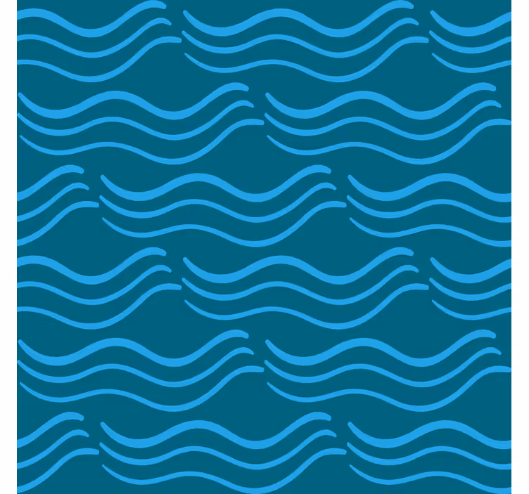 Vooltaava aqua kuviointi makuuhuoneen tapetti - Tenstickers