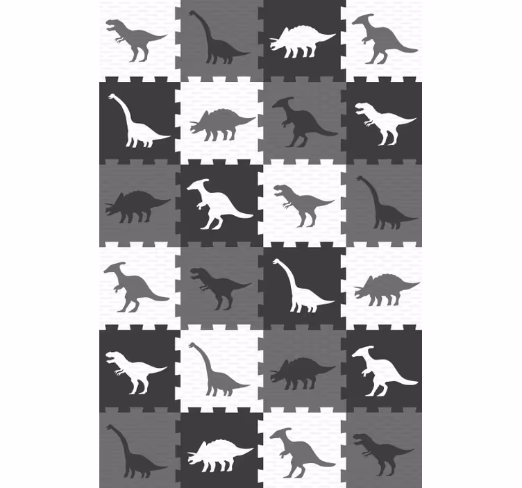Harmaa eläintapettipuzzle - Tenstickers