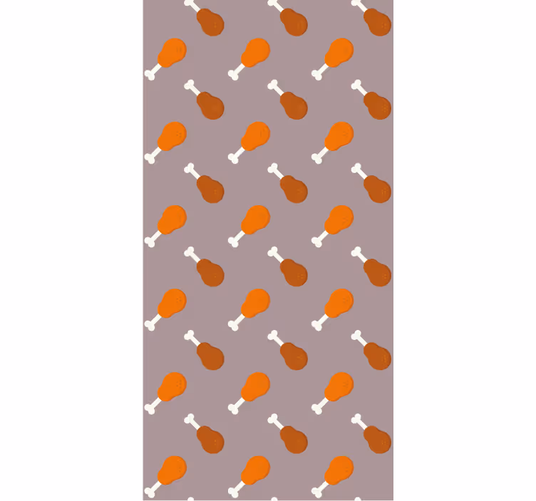 Kananjalkakuviot eläintapetti - Tenstickers