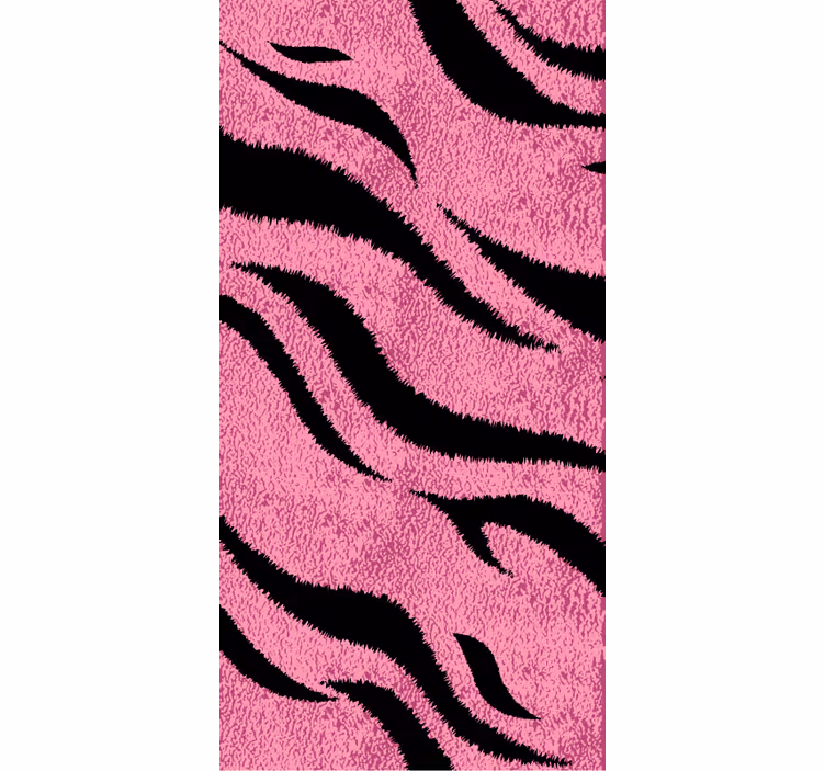 Pinkki tiikerinahkaeläintapetti - Tenstickers